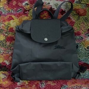 Longchamp Mini Backpack - Graphite/Gray Excellent Condition